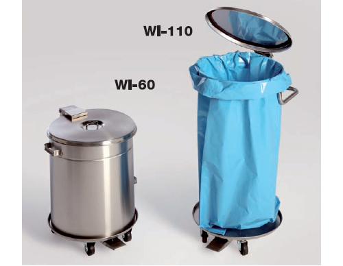 Imagen Contenedor de basura acero inox